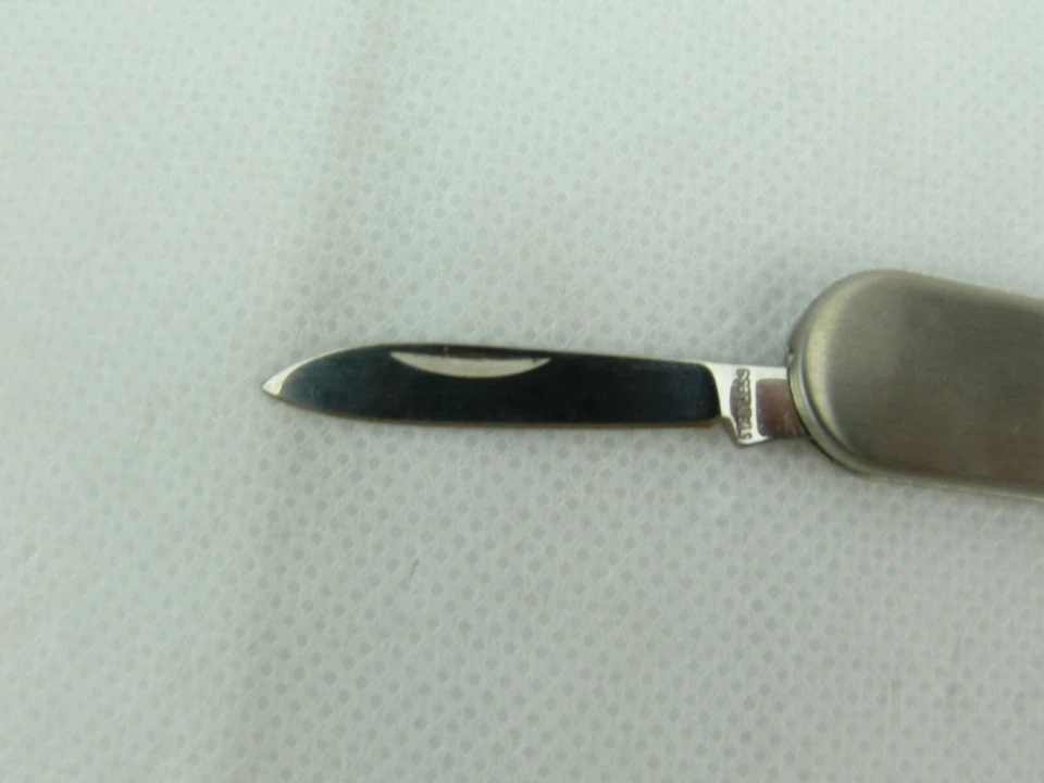 Beautiful Small Pocket Knife Folding Knife Brushed Metal  #2335 - Image 2 of 4