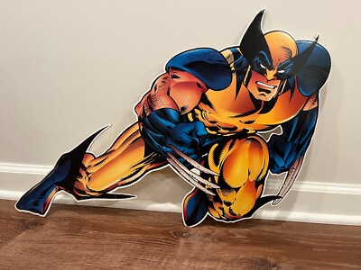 Vintage Wolverine Marvel Comics Display Cardboard Promo 25'' x 19'' Rare