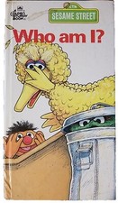 SESAME STREET WHO AM I? A Golden Sturdy Book 1978 Vintage Board Book Early Print