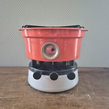 Vintage Emaillegeschirr Kocher Petroleum 3-Docht Emaille Campingkocher Paraff...