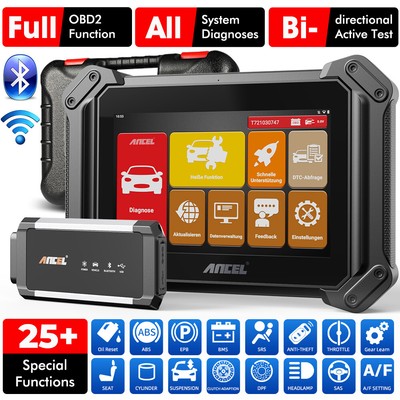 2024 ANCEL V6 PRO Profi KFZ Diagnosegerät Auto OBD2 Scanner TPMS EPB ALLE SYSTEM