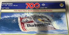 Rare Vtg 1990 Anheuser Busch Budweiser Bud Surfer 700 Pc Jigsaw Puzzle