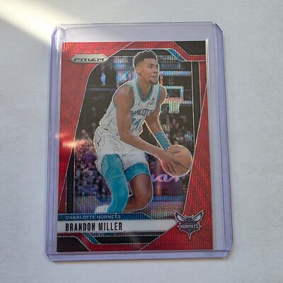 Brandon Miller 109 Ruby Wave SP - Prizm Basketball 2024-25
