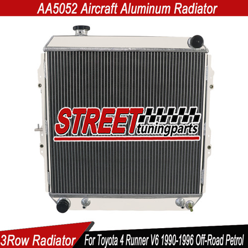 3 Row Aluminum Radiator For Toyota 4 Runner V6 1990-1996 Off-Road Petrol AT/MT - Picture 2 of 10