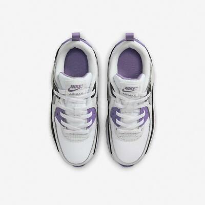 Nike Air Max 90 EasyOn PS White Dusty Amethyst Kids Preschool