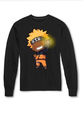 Download Naruto Black Lives Matter Glowing Fist - Black Unisex Long ...