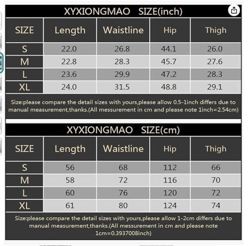 XYXIONGMAO Men's Joggers Techwear Black Hip Hop Cargo Shorts Streetwear - Picture 2 of 7