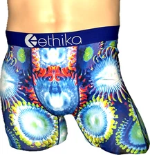 ETHIKA UNIC PRINT Underwear Men's  Boxer Brief Size M MULTICOLOR TAG-LESS