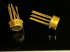 741Y PRECISION MONOLITHICS LM741H 8-PIN CAN GOLD NEW VINTAGE 1973 MUSEUM QUALITY