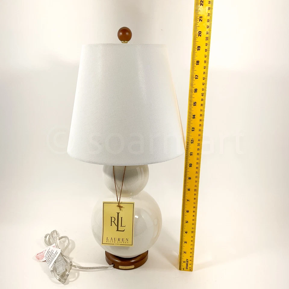 Ralph Lauren белый фарфор 19» настольная лампа и абажур новый - Изображение 2 из 4
