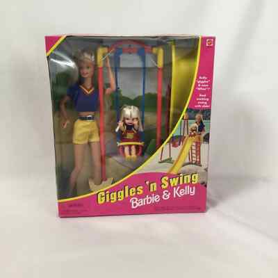 Barbie & Kelly Giggles 'n Swing 1998 Mattel 20333 NRFB