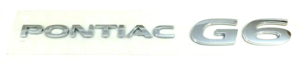 Pontiac G6 2006-2010 tapa maletero cromo placa de identificación emblema nuevo OEM Foto 2 de 4