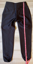 Fera skiwear black stirrup snowpants ski pants size 10 L vintage women's