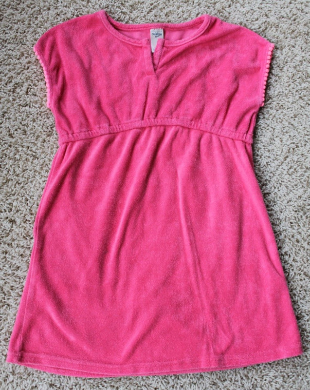 Girls OshKosh size 7 Swim Suit Cover Up Pink