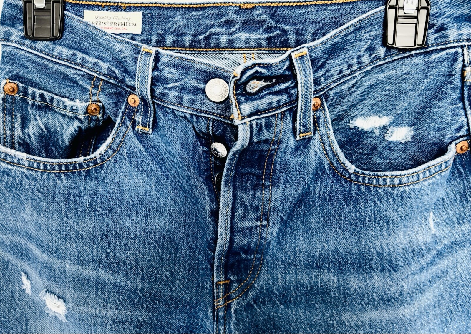 Rare Levi's 90's 501 XX Big 'E' Button Fly Jeans - Vintage Collectible image 3