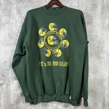 Vintage Green Bay Packers Sweater Mens LT Discuss Pullover Crewneck 90s