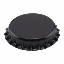 Crown Caps - Black - Gross Package (144 Pack)