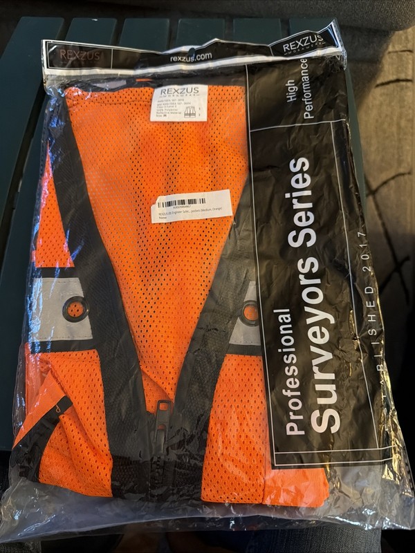 REXZUS PROFESSIONAL SERIES SIZE M REFLECTOR VEST