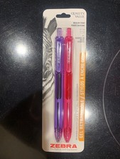 Zebra Gel Retractable Pen 2-Pack 0.7mm - Purp...