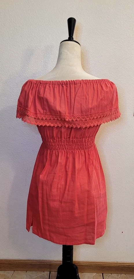 Virgen de Guadalupe 10 Peach Embroidery Mexican Girl Dress /Our Lady of Guadalup - Image 3 of 3