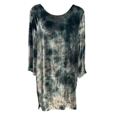 NEW Gypsy 05 Global Village Size L Mini Shift Dress Velvet Silk Open Back