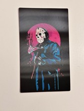JASON VOORHEES, FRIDAY THE 13TH 3D LENTICULAR MOTION CAR STICKER 5X4 INCHES