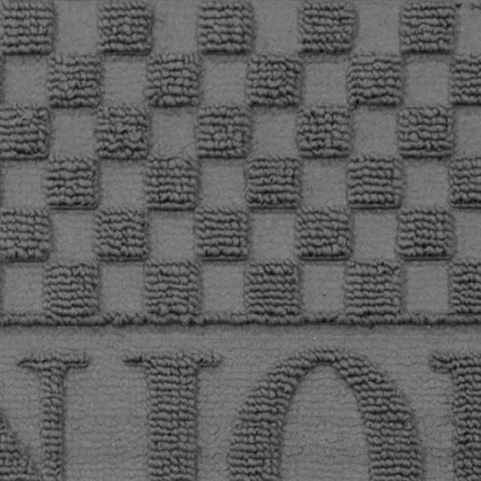 Tapis d'Entrée Demi-Lune "Bonjour" 45x75 cm Gris - Photo 2/3