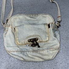Small Vintage Shane 1980 s Acid Washed Denim Purse Shoulder Bag Clean
