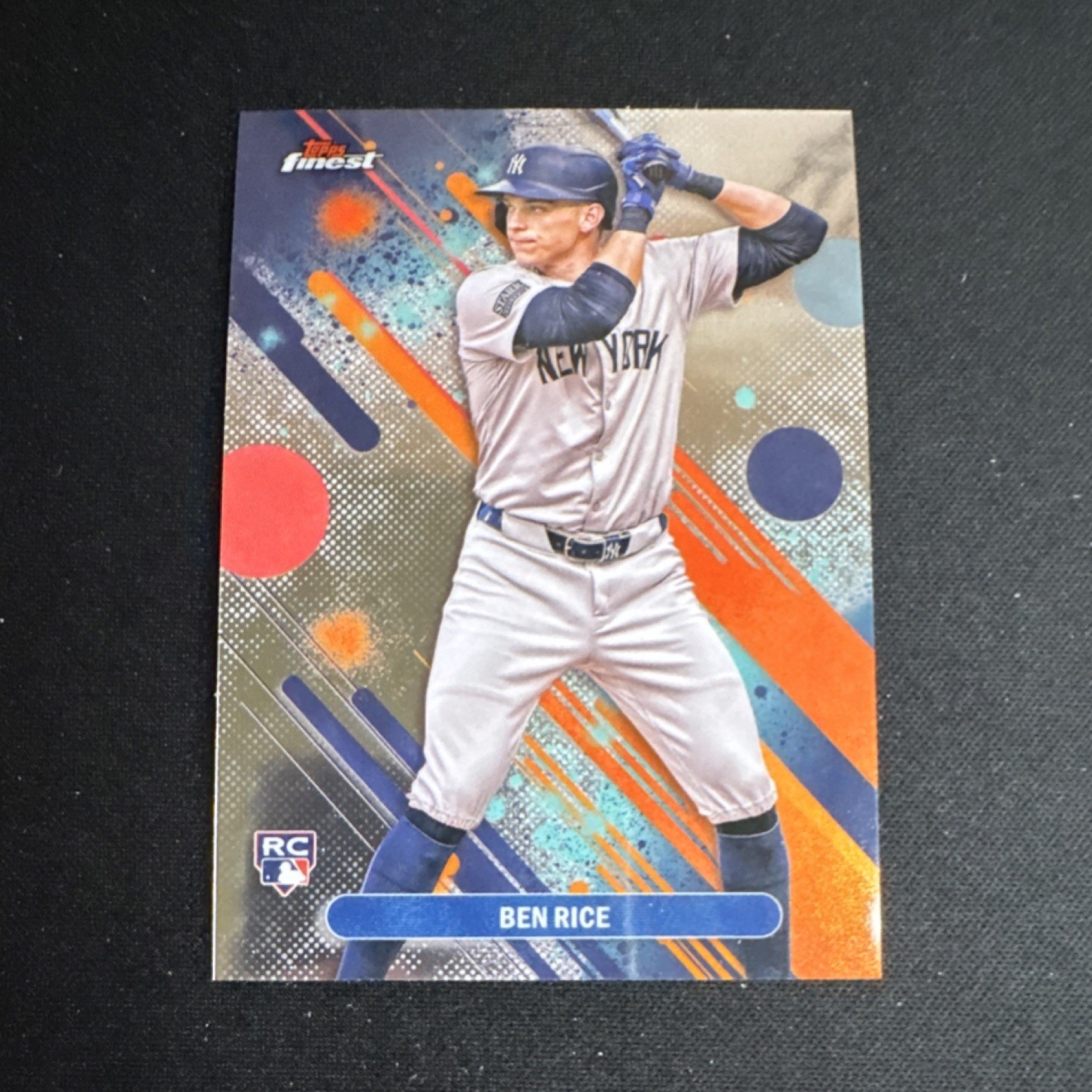 Topps Finest 2025 Ben Rice #48 Rookie Base New York Yankees Baseball Card