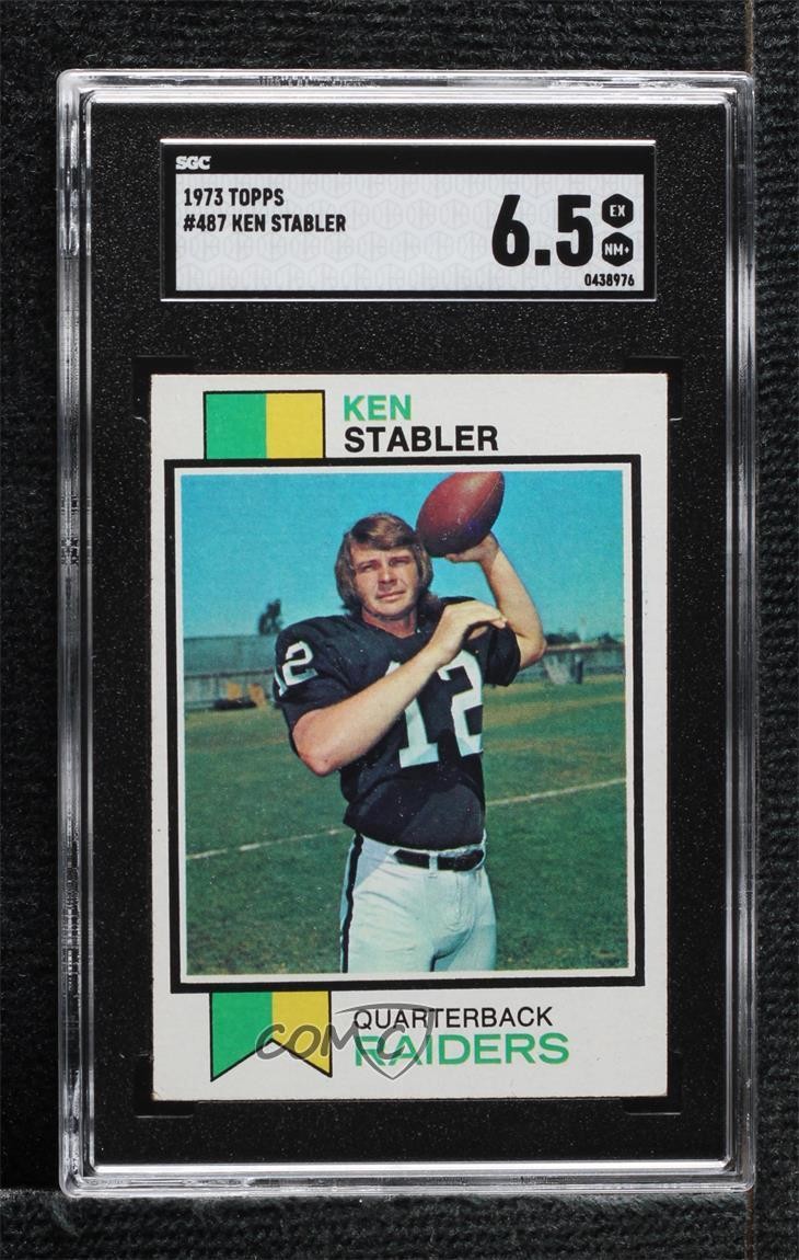 1973 Topps Ken Stabler #487 SGC 6.5 HOF 0u40