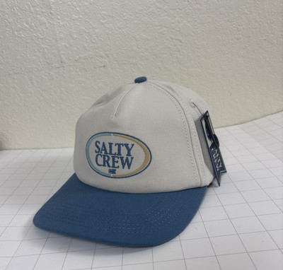 NWT SALTY CREW Hat 5 Panel Snapback Beige Baseball Cap NEW