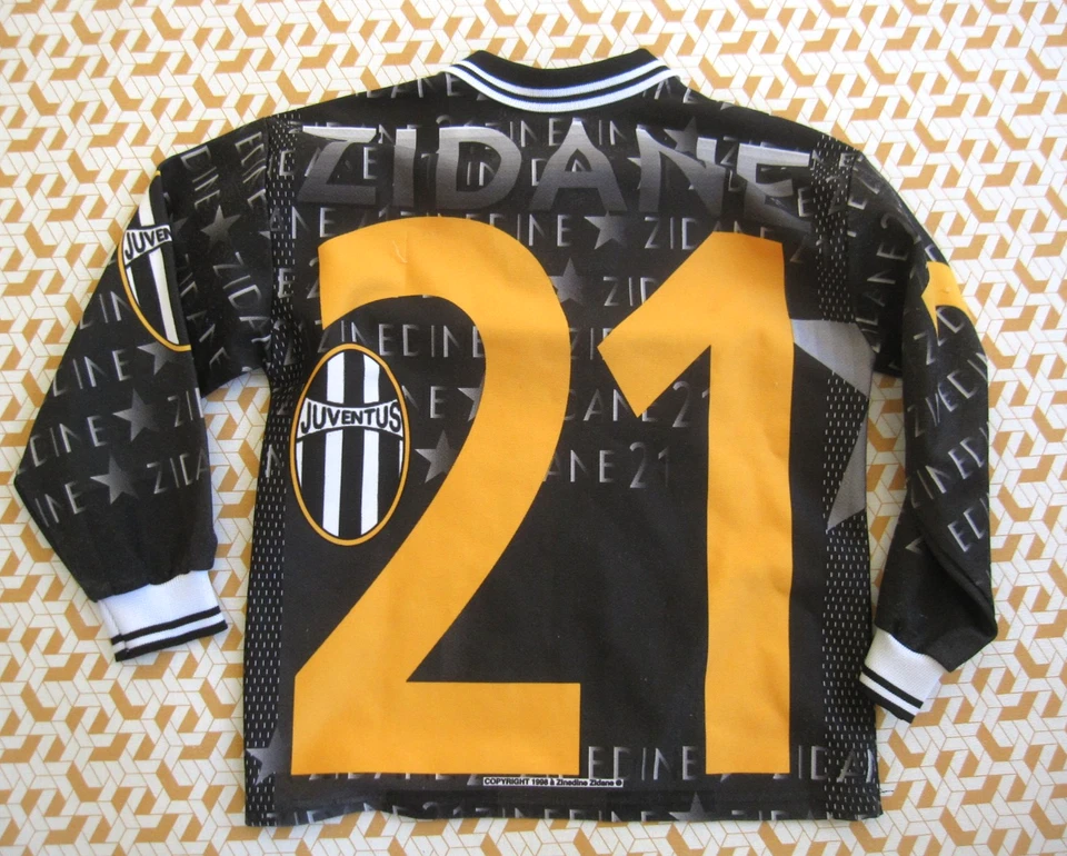 Maillot Zinedine Zidane juventus 90'S vintage tee shirt Jersey - 6 / 8 ans - Photo 2/4