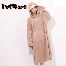 Haikyu!! Bokuto Fukuro Kotaro Bokuto Wearable Blanket Face Hoodie Roomwear
