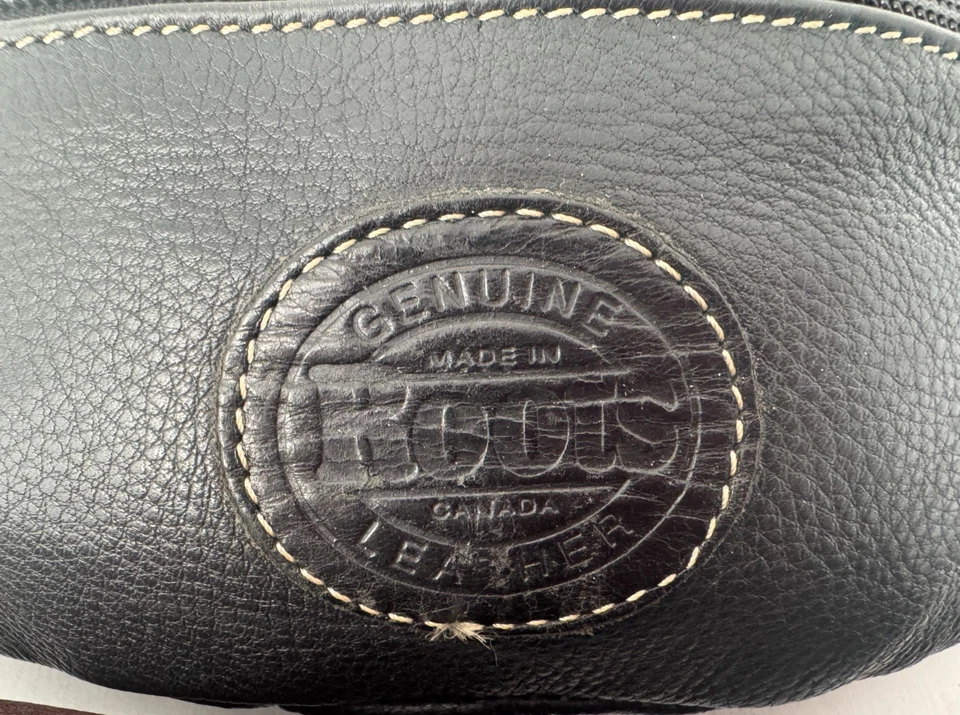 Vintage ROOTS Canada Luxurious Leather Waist Bag Belt Bag Fanny Packs Set of 2 - Image 4 of 4