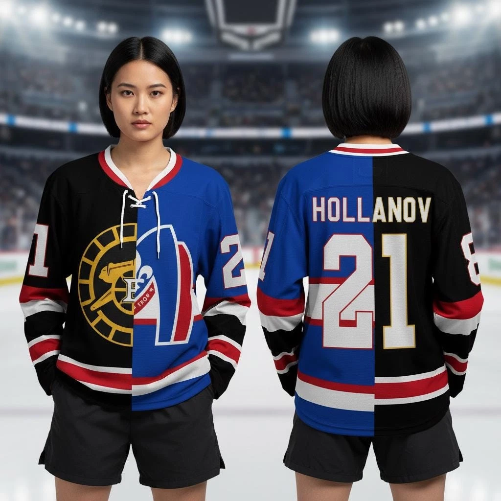 Heated Rivalry Hockey Jersey, Rozanov Hollander Lace Neck Fan Shirt