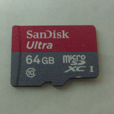 64GB SANDISK MICRO SD MEMORY CARD ULTRA XC I