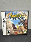 SimCity Creator (Nintendo DS, 2008) Complete With Manual CIB Tested