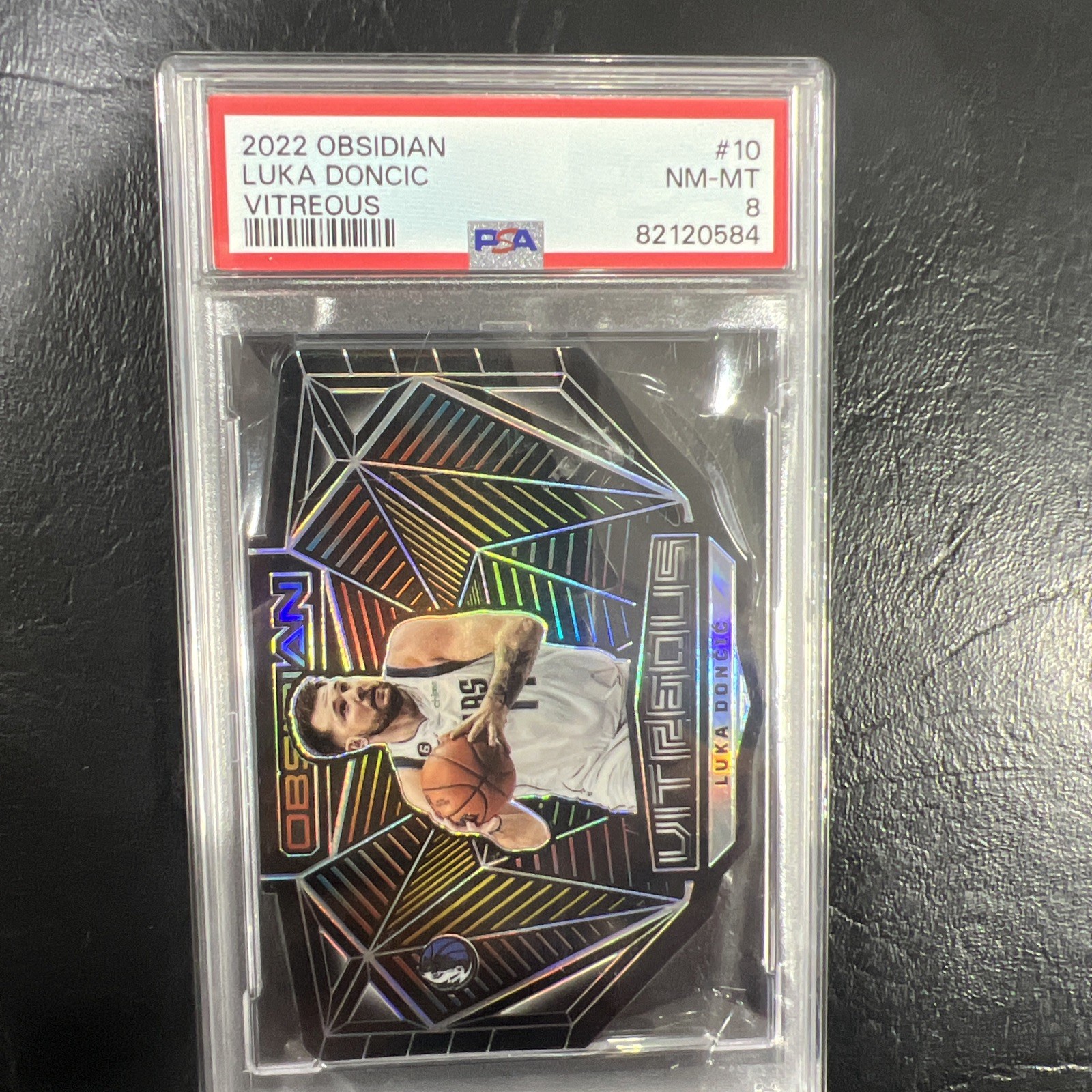 2022-23 PANINI OBSIDIAN LUKA DONCIC VITREOUS DIE CUT PSA NM-MT 8 🔥🔥🔥