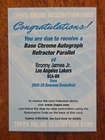 Bronny James Jr 2025-26 Topps Bowman Chrome Auto Chrome Redemption