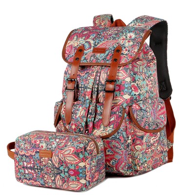 Large Women Laptop Backpack 15.6 inch Computer Backpack Travel Hiking Backpac...