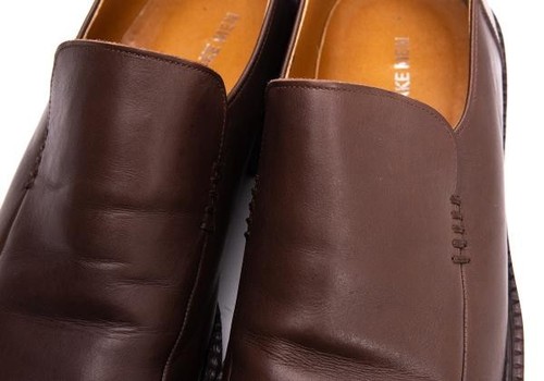 Issey Miyake Herren Leder Slipper Schuhe Größe ca. US 7 (K-154701) - Bild 6 von 12