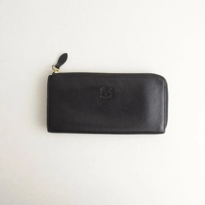 Il Bisonte Zip Around Long Wallet Used 9,5x19cm Brown Leather 22D62