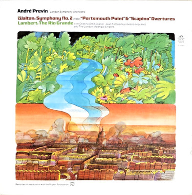 WALTON- Symphony No 2/LAMBERT- Rio Grande- PREVIN/LONDON SYMPHONY- Angel S 37001