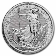 Great Britain 1 oz Silver Britannia BU (Random Year) 81.68 per troy oz