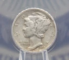 1942/1 "P" Mercury SILVER Dime 10c ANACS VF30 Details #521 Very Fine ECC&C, Inc.