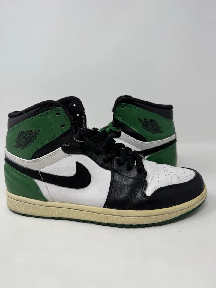 Nike Air Jordan 1 Retro High Boston Celtics 2009 Talla 8.5 Auténticas Usadas Raras Mj Foto 2 de 4