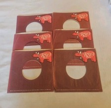 45 RPM 7" RECORD SLEEVES CO. SLEEVE 6 PACK SEE PHOTOS RSO Records SLV349