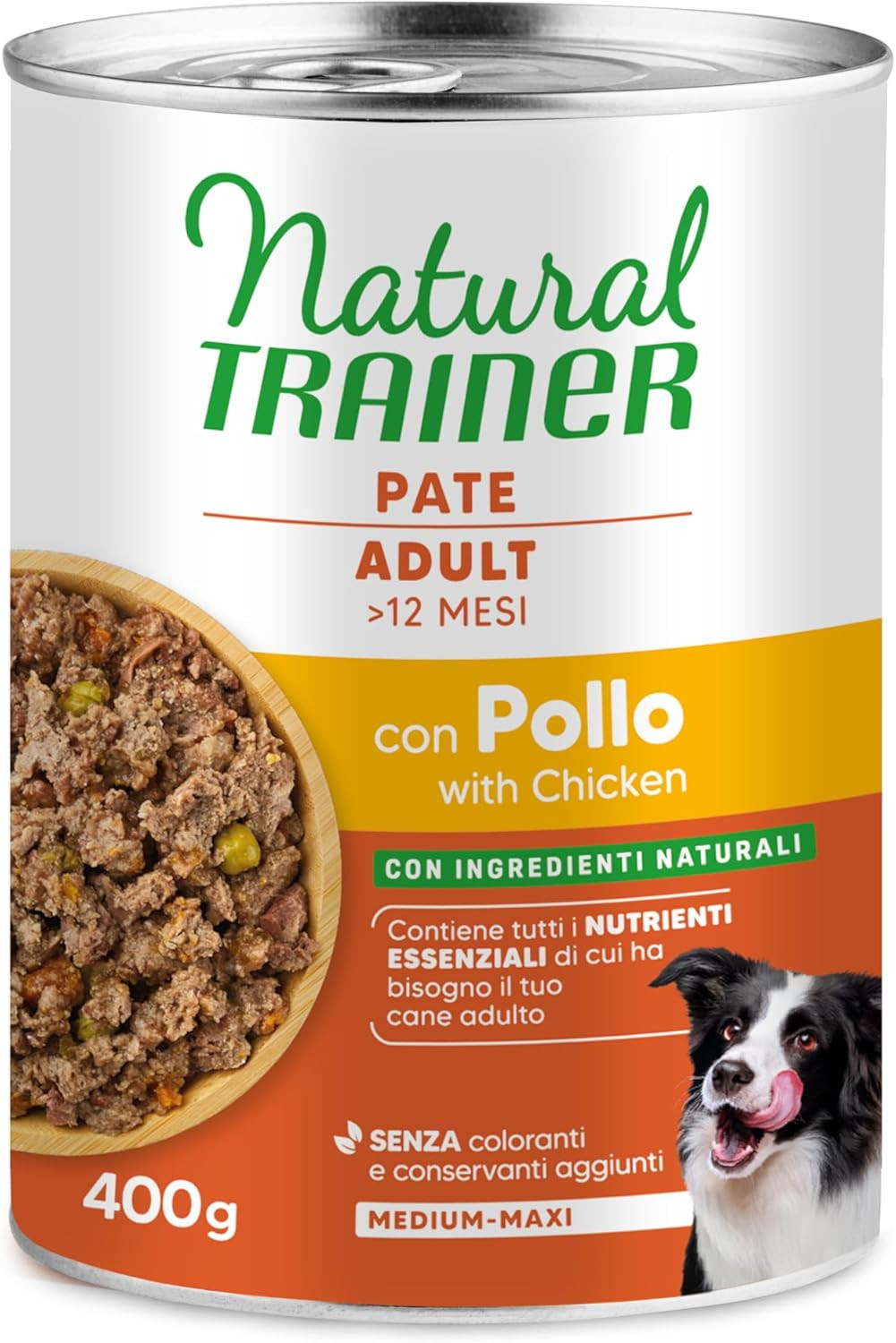 Natural Paté Pollo Cani Adulti Medium Maxi - Offerta Multipack 12pz