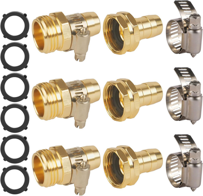 #ad #ad 3 Set Garden Hose Repair Kit 3 4quot; and 5 8quot; Garden Hose Repair Connector Male amp; $11.15