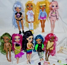 Rainbow High Doll Lot 9 Dolls MGA  Sunny  Shadow
